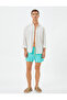 Swim Shorts Short Waist Lace Up Pocketed