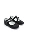 (Medium Kids) Thermo Non-Slip Sole Velcro Orthopedic Girls' Ballerinas Black