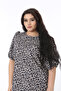 Women's Plus Size Colorful Back Lace and Sleeve Rubber Detail Dress 65N38707 - 7
