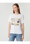 Sequined T-Shirt Short Sleeve Crew Neck - 3