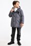 Boys' Furry Detachable Hooded Windproof Stone Winter Coat & Parka - 6