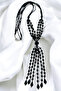 Glass Pearl Bead Stylish Long Necklace - 3