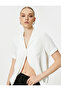 Short Sleeve Shirt Textured Buttoned Classic Collar