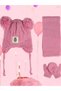 Girl Child 0-18 Months Pilling Proof Fleece Scarf Beanie Gloves Set