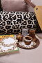 Set of 3 Leopard Patterned Coffee Sides Presentation Napkins - 5