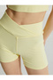 Short Biker Yoga Tights with Waist Detail - 5