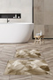 Printed Non-Slip Washable Flower Pattern Bath Mat 2-Piece Toilet Set Carpet - 7