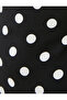 Mini Polka Dot Dress Balloon Sleeves Draped Front - 6