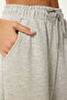Wide Leg Modal Sweatpants Gray Melange Lub0070 - 3