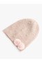 Pearl Embroidered Knitwear Beret - Pompom Detailed - 2