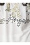 Sequined T-Shirt Short Sleeve Crew Neck - 6