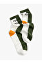 Basic Socket Socks Color Blocked - 2