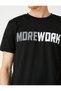 Crew Neck Short Sleeve Sports T-Shirt - Slogan Printed - 5