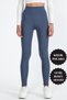 Women's High Waist Fleece Lace-Up Tightening Anthracite Winter Tights