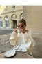 Rosalinda Premium Yarn Madonna Collar Long Sleeve Knitwear Sweater - 6