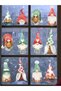 New Year's Water Color Red, Gnomes Glass in Green Tones, Wall Sticker - 2