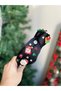 Luxury Design New Year Christmas Christmas Stone Snow Pine Tree Ornate Satin Knotted Crown Black Female Child - 4