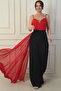 Women's Rope Strap Bead Detailed Top Chiffon Crepe Palazzon Jumpsuit