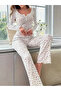 Stylish Floral Print Pajama Set - 3