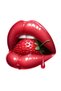 Strawberry Plump Lip Sticker Car, Motorcycle, Helmet, Laptop, Glass Sticker 13X10 cm
