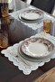 7-Piece Butterfly Model Presentation Set (6 American Servings + 1 Runner 36 X 116 cm) for 6 People - 5