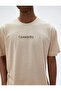 Oversize T-Shirt Slogan Printed Crew Neck Short Sleeve - 5