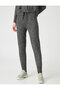 High Waist Lace-Up Knitwear Jogger Trousers - 3