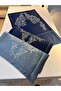 Silk Prayer Rug Maras Work Gold or Silver Embroidered Silk Velvet 1 Piece Prayer Rug - 5
