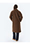 Double Breasted Buttoned Long Oversize Cashmere Coat - 4