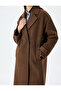 Double Breasted Buttoned Long Oversize Cashmere Coat - 6