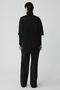 Modest Vıvıan Women's 100% Organic Cotton Oversize Fit Crew Neck Black Plus Size T-Shirt - 5