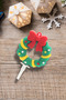 Decorative Silicone Cake Top Christmas Ornament 1 Piece Garland (Keychain) - 2