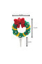 Decorative Silicone Cake Top Christmas Ornament 1 Piece Garland (Keychain) - 3
