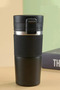 Leak-Proof Stainless Steel Non-Slip Rubber Inner Part with Strainer Car Office Tea Coffee Thermos Mug 400 ml