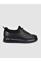 100% Genuine Leather Black Lace-Up Men's Casual Shoes