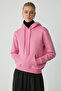 Diane Women's Soft Comfort Fit Hooded Pink Sweatshirt with Fleece Lining
