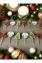 New Year's Toothpick Ornaments Cupcake Ornaments 12 Pieces - 5