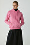 Diane Women's Soft Comfort Fit Hooded Pink Sweatshirt with Fleece Lining - 4
