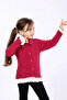 Girl's Regular Fit Shirt Collar Buttoned Cardigan - 3