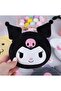 Black Kuromi Plush Coin Purse - 2