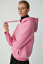 Diane Women's Soft Comfort Fit Hooded Pink Sweatshirt with Fleece Lining - 5