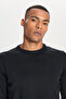 Men's Black Wool Standard Fit Regular Cut Crew Neck Knitwear Sweater - 4