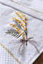 Mimosa Hand Embroidered 30X50 Triple Kitchen/Hand Towel 100% Cotton - 4