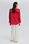 Embroidery Detail Wide Collar Shirt - 6