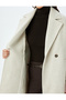 Double Breasted Buttoned Long Oversize Cashmere Coat - 5