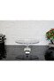 Elegance Striped Silver Cast Iron Footed Plate with Presentation Compartment Oval & Serving Plate 27cm - 3