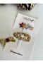 Glitter Sequin Sequin Special Occasion Design Set of 3 Buckles - 3