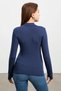 Women's Navy Blue Bitter Brown Black 3-Piece Body with Finger Detail - 5