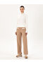Beige Loose Fit Knitwear Trousers 50291033 -Vr011 - 3