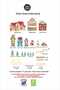 Double Sided Printed Christmas Snowy City Snowy Houses New Year Christmas Ornament Christmas Glass Sticker Set - 4